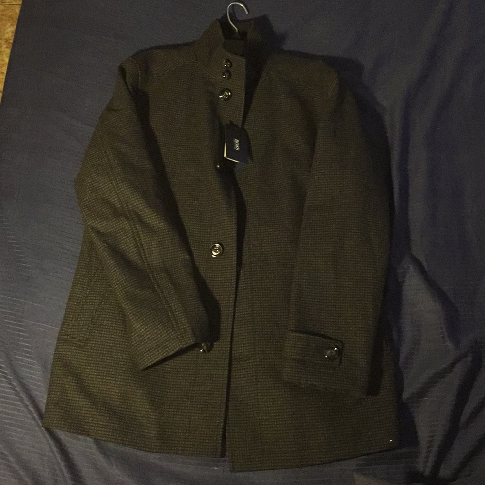 Hugo boss peacoat with tag